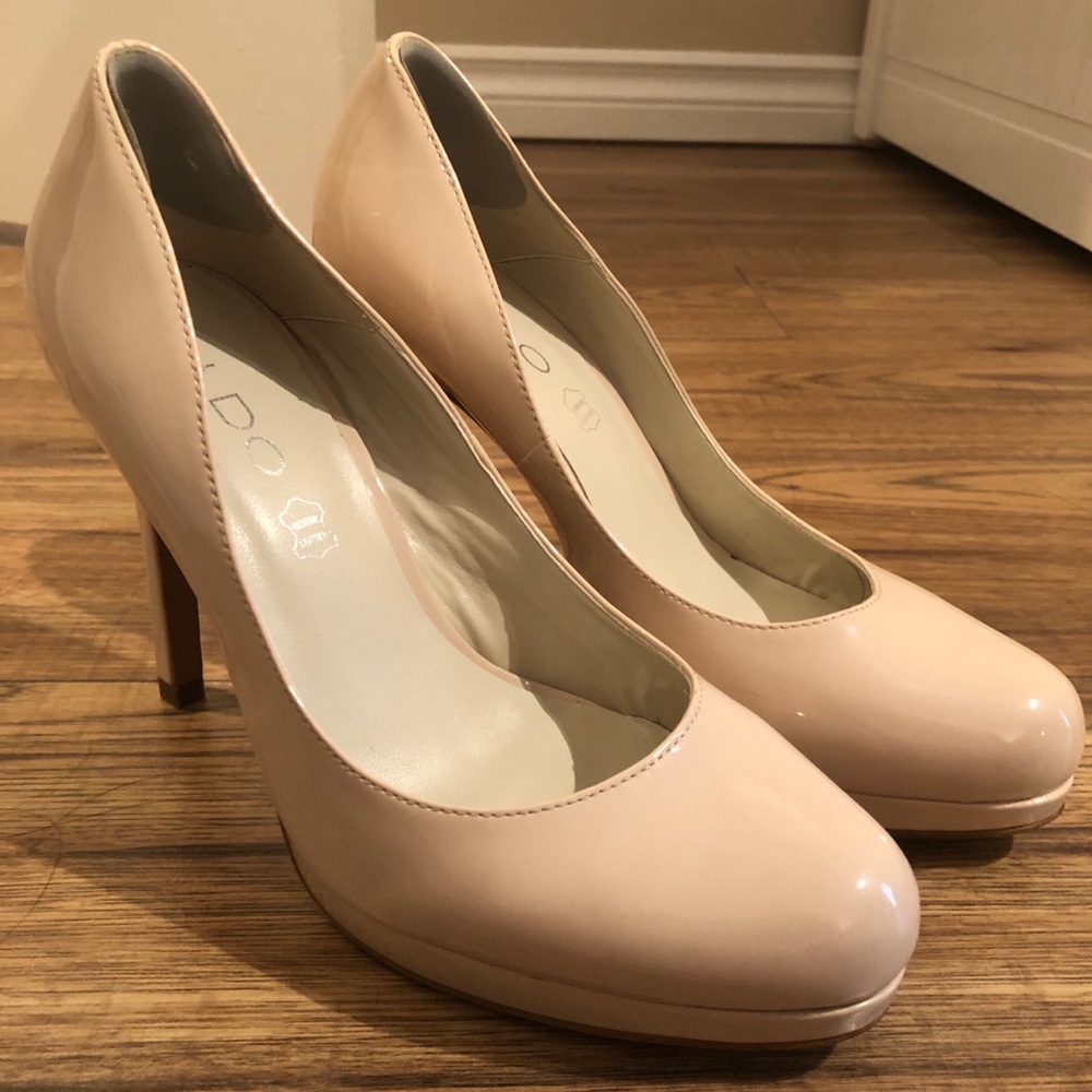 Aldo Size 7 Nude Heels